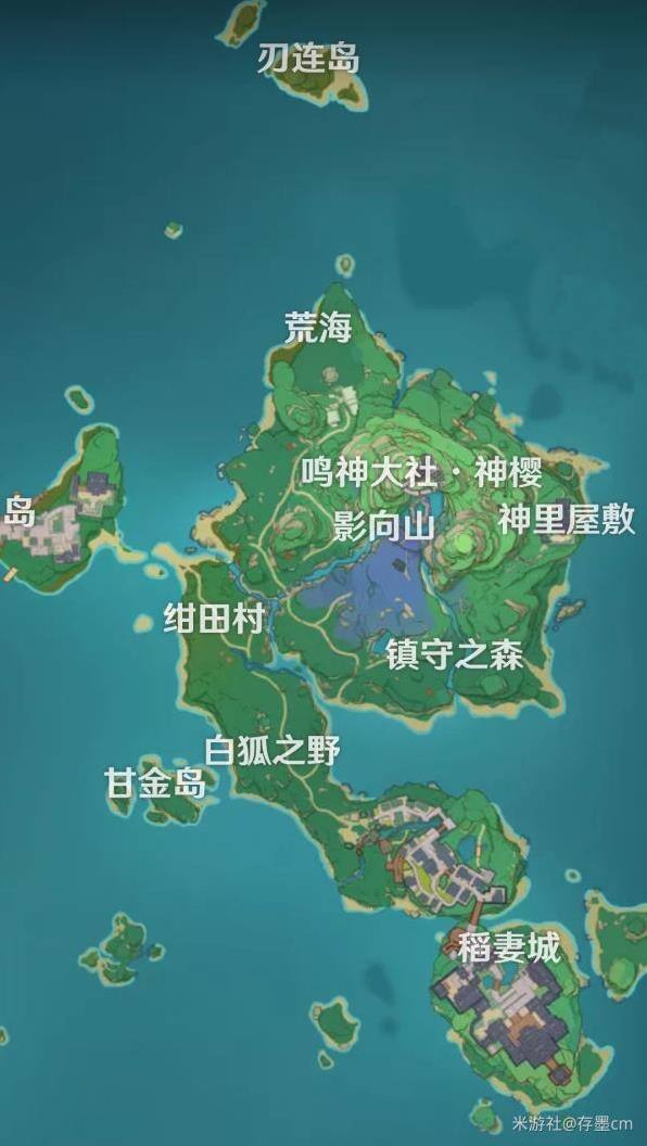 《原神》V2.8鸣神岛全限时挑战在哪里 鸣神岛全限时挑战位置标注