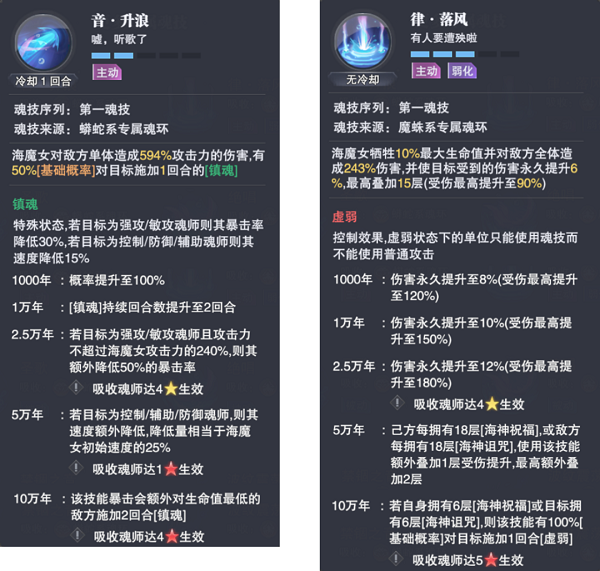 《斗罗大陆魂师对决》海魔女技能是什么 海魔女技能一览