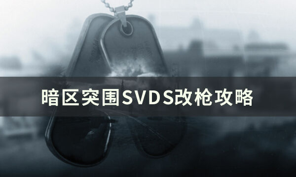 《暗区突围》SVDS怎么改枪 改枪攻略