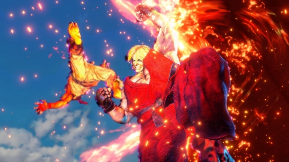《街頭霸王6》公布紅衣戰士肯截圖 火焰紅色經典