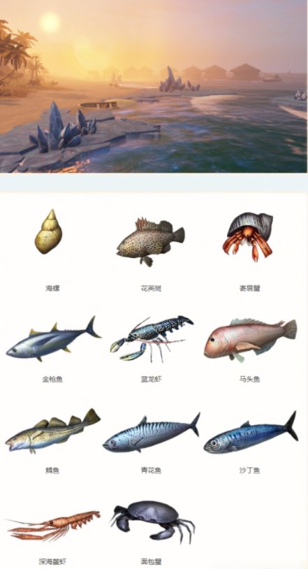 《明日之后》海洋鱼类有哪些 海洋鱼类种类介绍