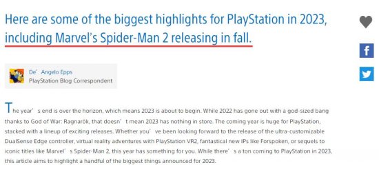 《漫威蜘蛛侠2》官方确认将于2023年秋季发售！
