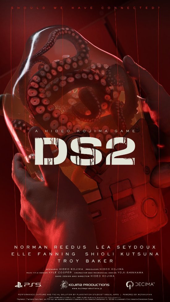 小岛秀夫为《死亡搁浅2》预热发布游戏视觉宣传海报