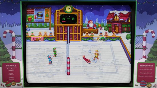 圣诞喜加一：充满圣诞氛围的像素风排球游戏《Jollyball》免费送！