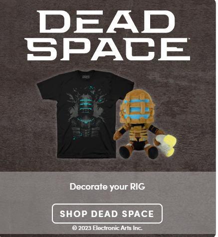 《死亡空间重制版》X Fangamer 推出主题T恤和毛绒公仔