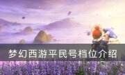 《夢幻西游》什么樣的號才算平民號 平民號檔位介紹