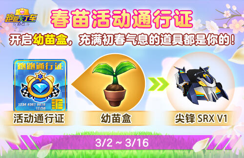 万物复苏春天到《跑跑卡丁车》春苗礼包限时兑换开启