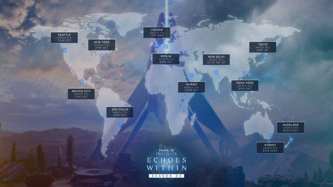 《光环：无限》颁布第3赛季全世界各地区上线时间