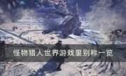 《怪物猎人世界》有哪些别称和梗 游戏里别称一览