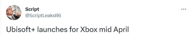 爆料称育碧会员订阅服务ubisoft+将于4月份登陆Xbox