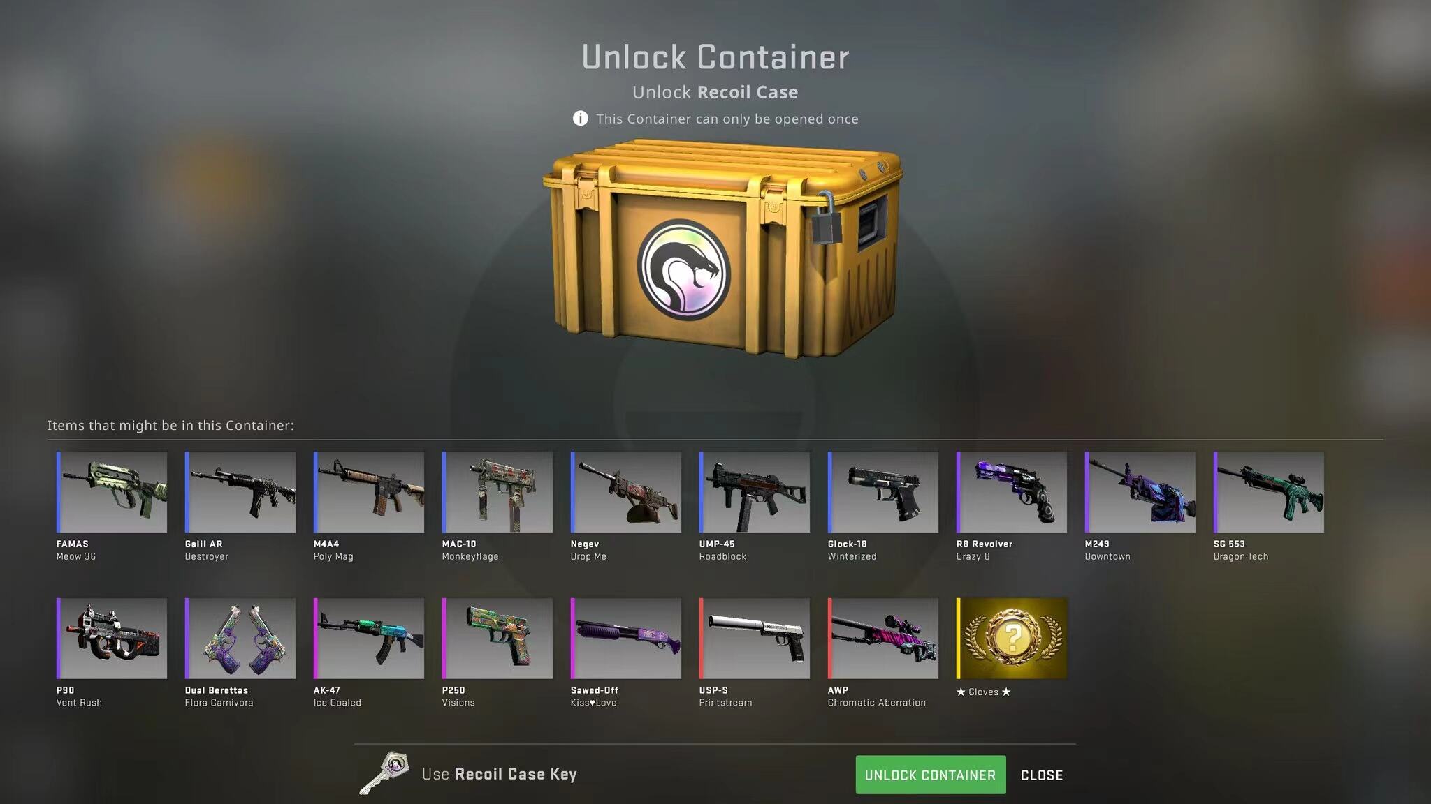 csgo反冲武器箱有什么
