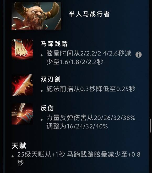 Dota2 7.33半人马战行者改动一览