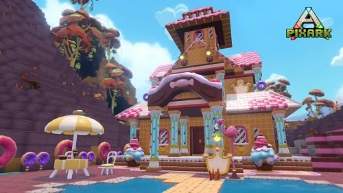 像素沙盒《方块方舟》“糖果屋”DLC今日上线 一块儿搭建甜蜜家园！
