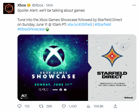 终于来了！Xbox发布会和《星空》直面会6月12日举行