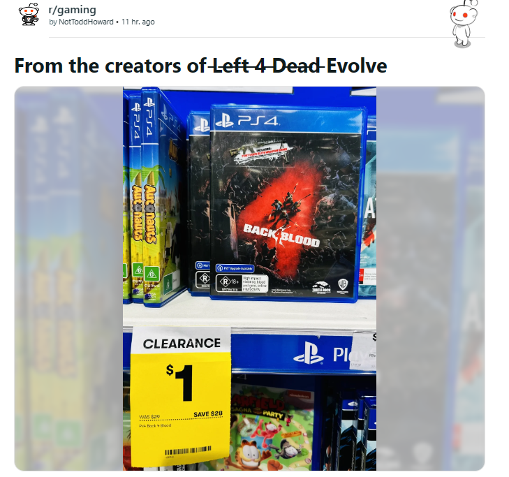 国外零售商清仓！《喋血复仇》PS4实体版仅售1美元！