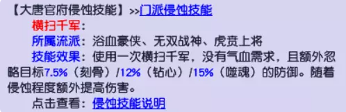 梦幻西游大唐官府各等级段侵蚀技能替代推荐