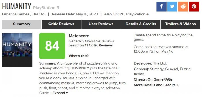 平台解谜游戏《人性》现已发售 PS版首发加入会免！