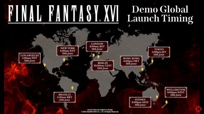《最终幻想16》试玩Demo将于今日正式上线！存档可继承