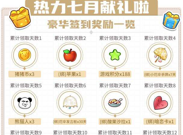 热力夏日献礼啦！《推理学院》七月豪华签到奖励一览