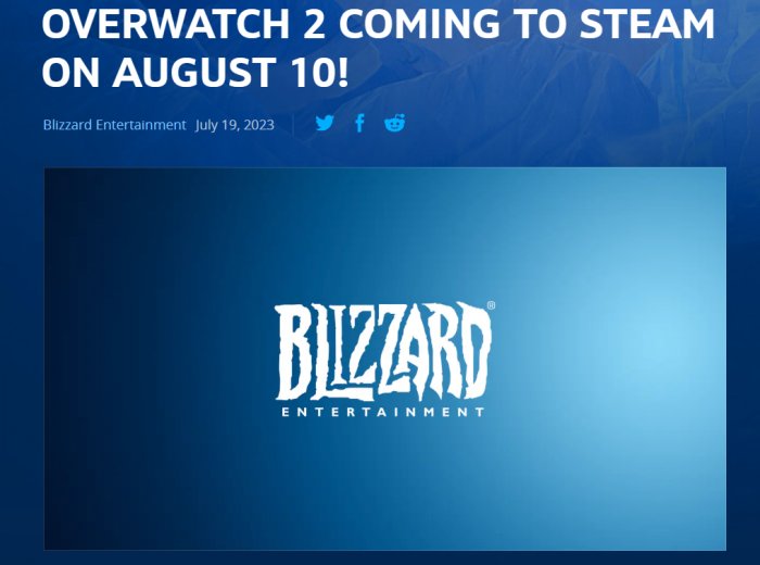 暴雪宣布旗下部分游戏将登陆Steam 《OW2》Steam页面已上线