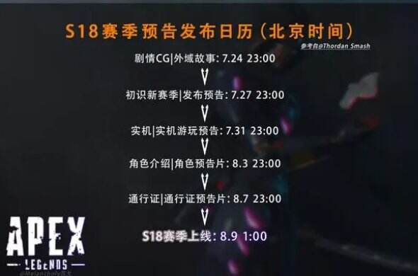 《apex》18赛季什么时候开始 18赛季开始时间详情