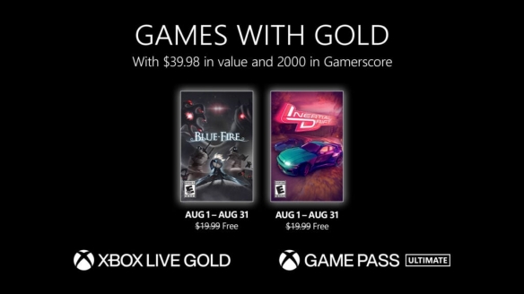 Xbox8月金会员免费游戏阵容颁布：《蓝火》和《惯性漂移》