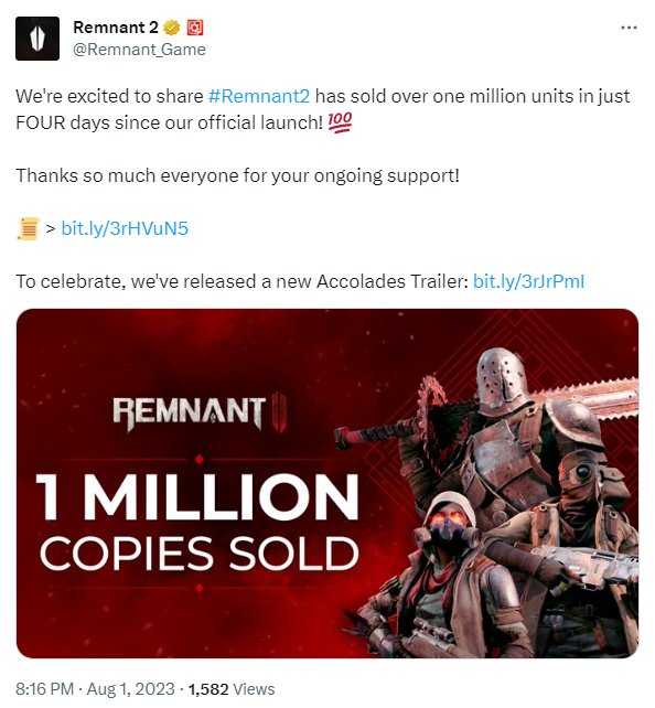 《遗迹2》全世界累计销量突破100万份 官方承诺将持续改善性能问题
