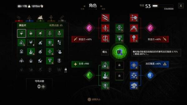 《巫师3次世代版》导魔火狮鹫流怎么加点 导魔火狮鹫加点推荐