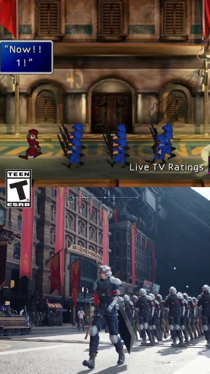 SE分享《最终幻想7 重生》和原版画面对比视频