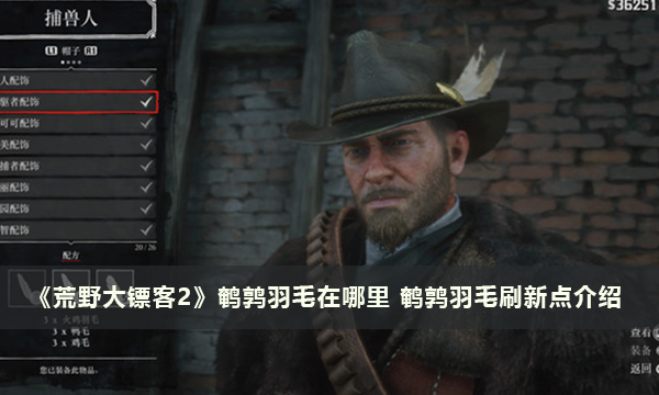 《荒野大镖客2》鹌鹑羽毛在哪里 鹌鹑羽毛刷新点介绍