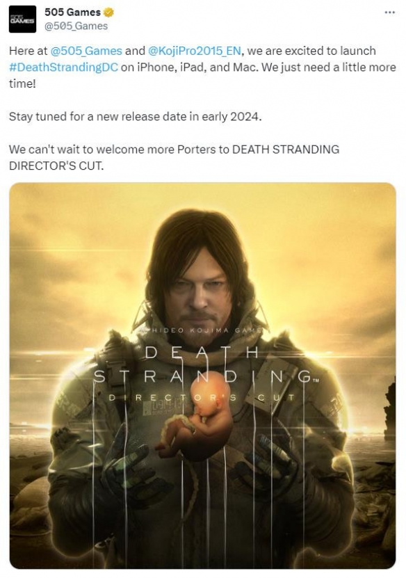 IOS端《死亡停留：导演剪辑版》将延期至2024年年头发售