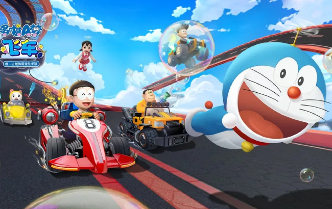 《哆啦A梦飞车》要素齐全但手感有待优化的多人赛车竞速手游
