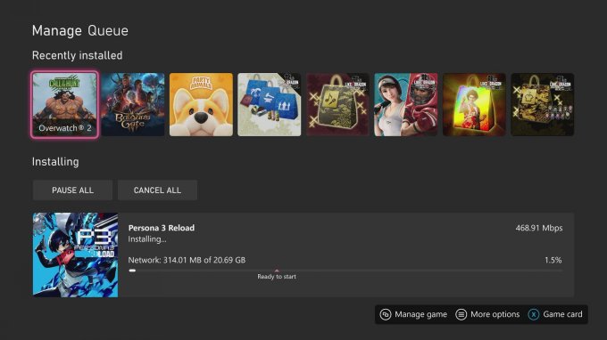 《女神异闻录3：Reload》Xbox版现已开启预载