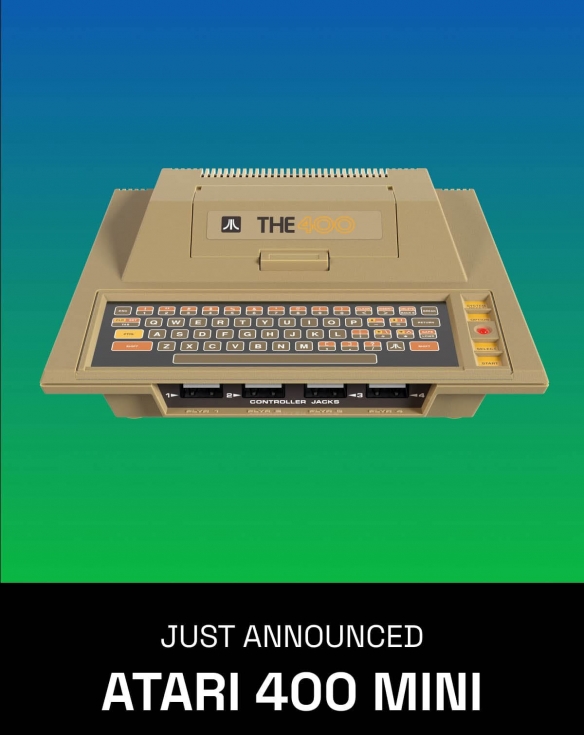 雅达利宣布将旗下经典主机迷你化《Atari 400 Mini》推出