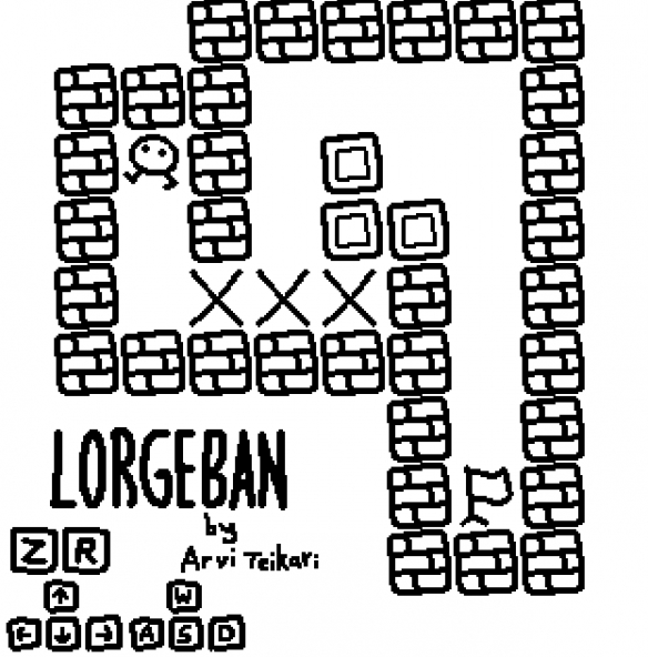 手绘风经典仓库番游戏《Lorgeban》PC免费推出