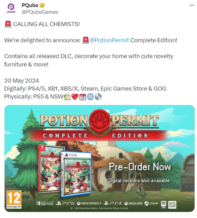 《杏林物语》完整版将于5月30日上线 包罗所有付费DLC