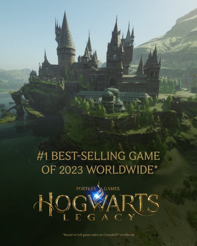 《霍格沃茨之遗》宣布成为2023年全世界销量第一的游戏
