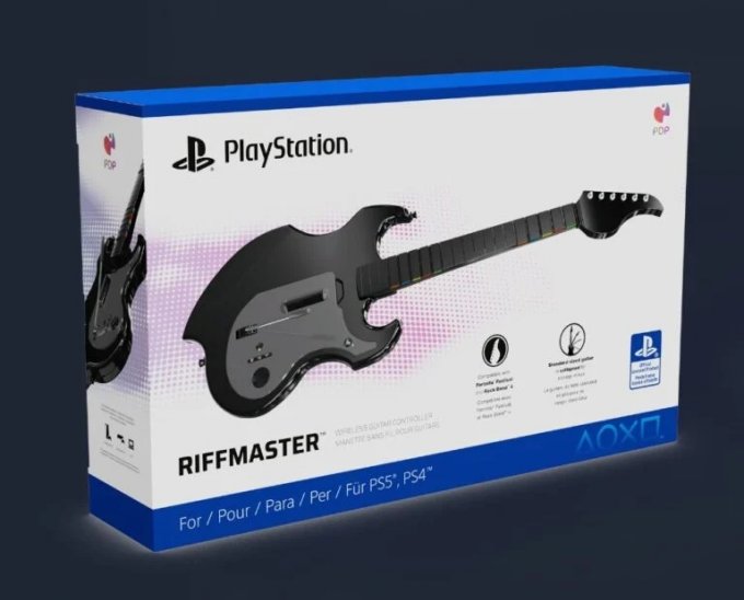 索尼全新吉他控制器实物图片展示 可兼容PS和Xbox