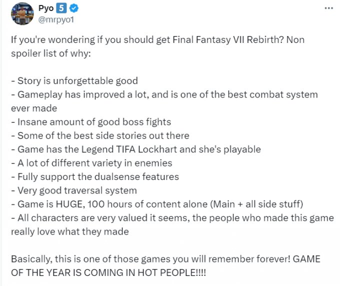 《最终幻想7:重生》优点盘点:有史来最好的战斗系统之一