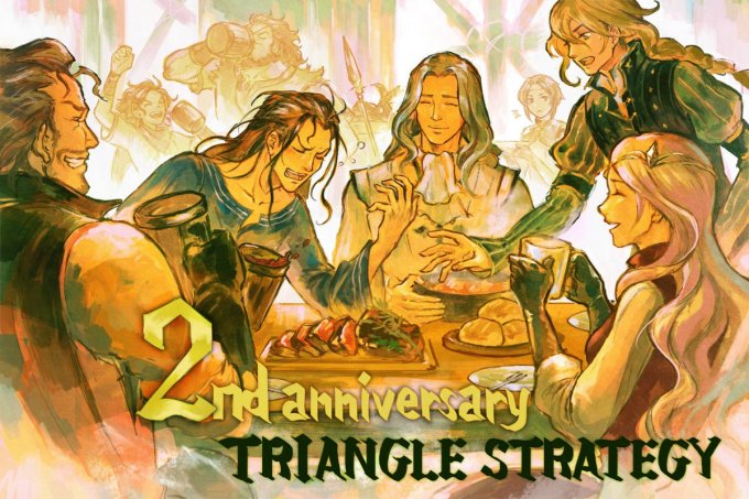 SE策略战棋游戏《三角战略》发售两周年纪念贺图公布