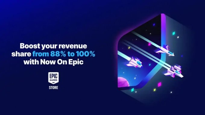 “Now on Epic”计划：独占游戏可获得发售六个月内全部收入