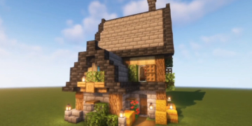 【我的世界建筑教程】教你做一个中世纪生存小房子！