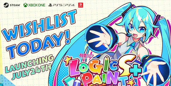 《初音未来 LOGIC PAINT S+》将于7月24日发售