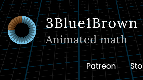 3Blue1Brown官网视频教学入口 3Blue1Brown数学学习入口