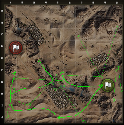 坦克世界江山对半各凭本事 谈荒漠小镇地图打法