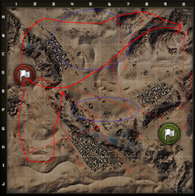 坦克世界江山对半各凭本事 谈荒漠小镇地图打法