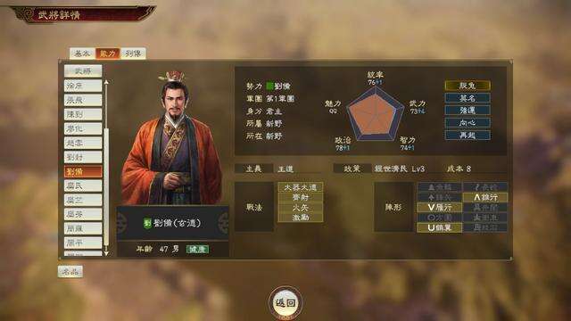 三国志14刘备人物关系介绍