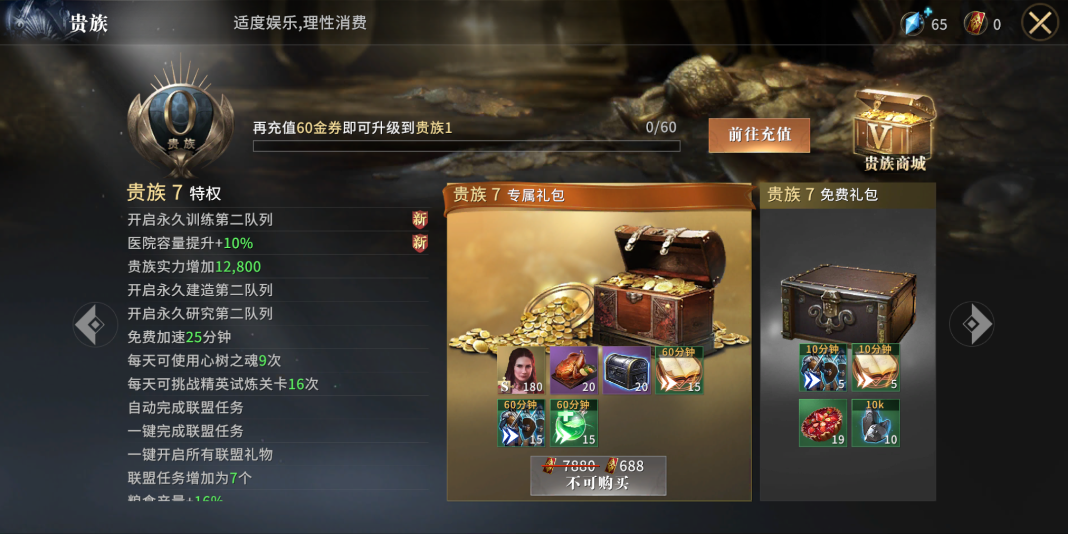 权力的游戏凛冬将至贵族特权有必要提升吗
