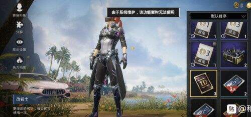 和平精英改名卡系统维护结束时间 和平精英改名开放日期