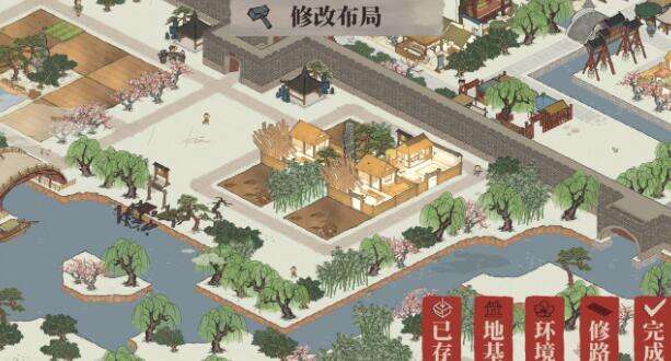 江南百景图青龙雕像修改布局技巧